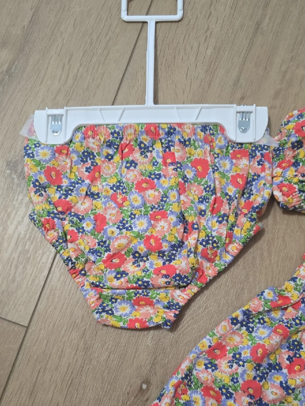 Ralph Lauren Baby Floral Cotton Jersey Dress & Bloomer Nuntucket Multicolor